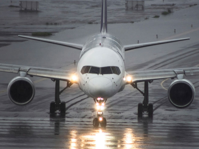 jet on the runway