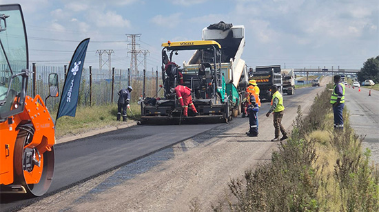 Newly surfaced Bergius Road after infrastructure upgrades