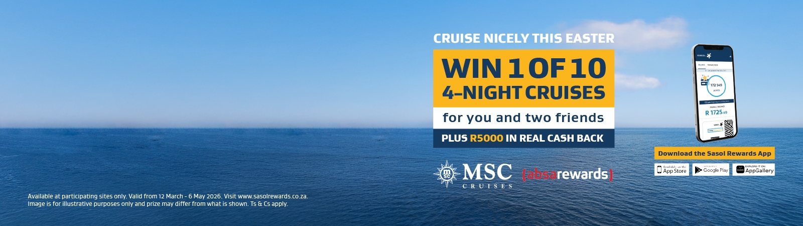 Sasol Rewards Easter Campaign 2026 Banner